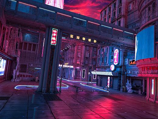 C4D赛博朋克（个人主页-ZNDIwOTk3NjQ=） - 场景 - 站酷设计师叫我猩猩就好了原创素材 - 站酷ZCOOL