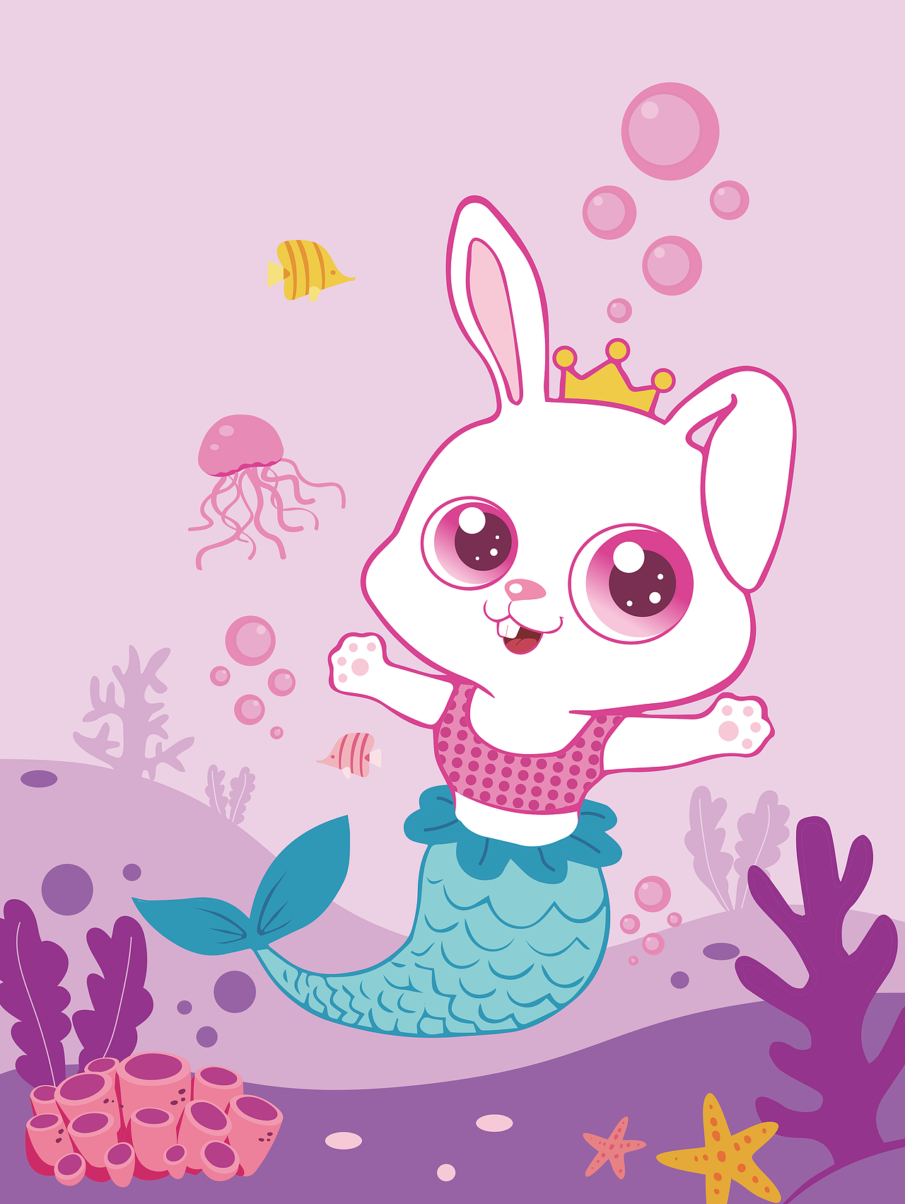 人鱼兔子动画标识