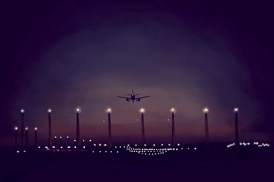 飞机场的十点半（图ZNDA5NjkyNjg=） - 艺术插画 - 站酷设计师陌町原创素材 - 站酷ZCOOL