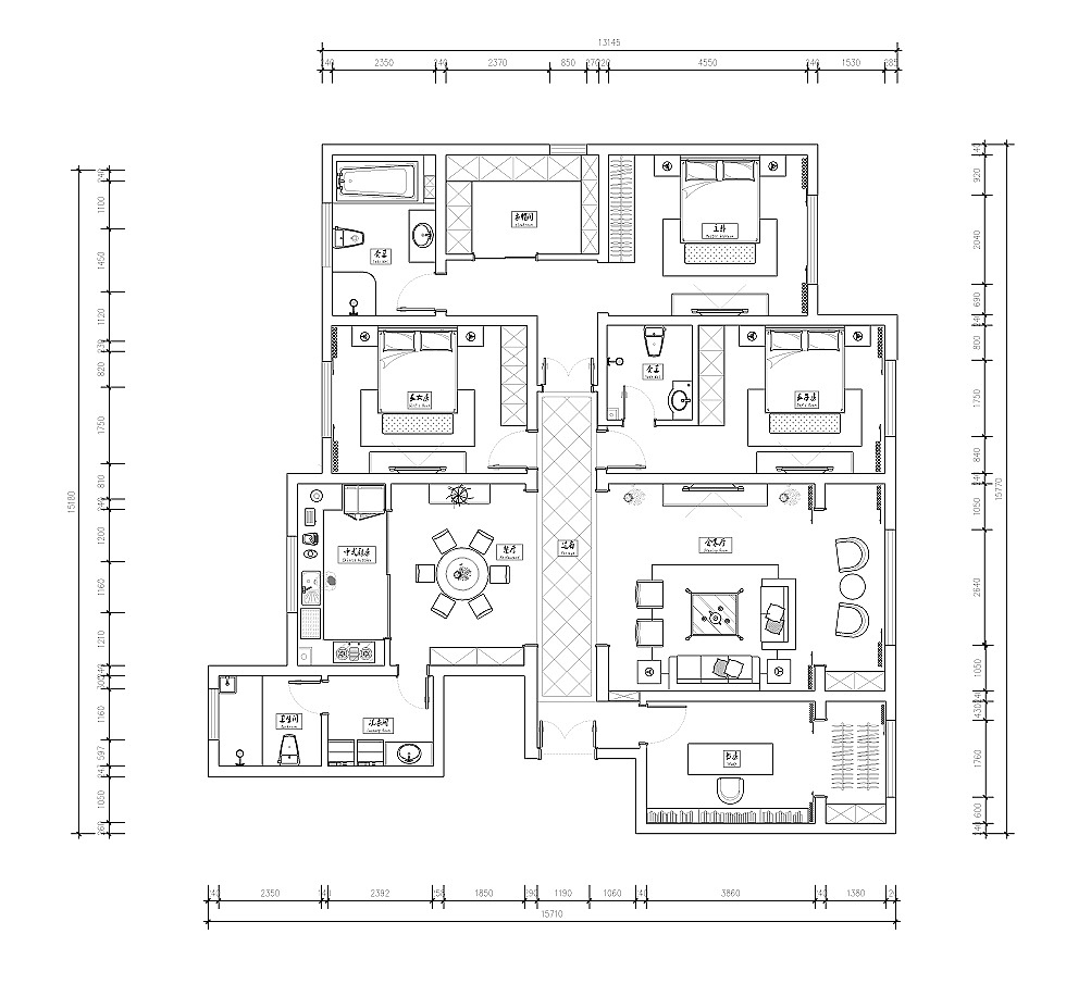 【天海誉天下】-217㎡-欧式（图ZNjYyNjg2MjQ=） - 家装设计 - 站酷设计师金舍壹壹原创素材 - 站酷ZCOOL