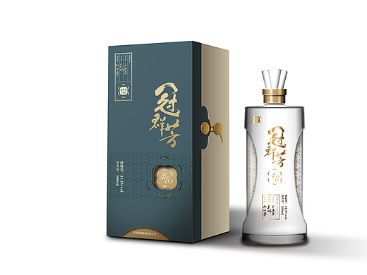 冠群芳白酒包装设计