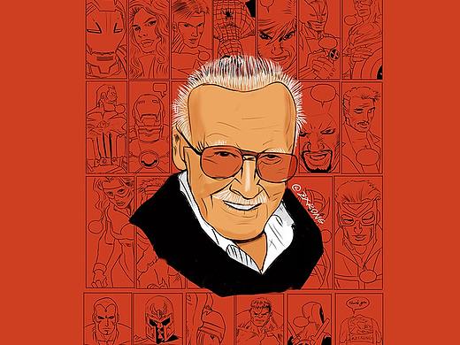 R.I.P Stan Lee（個人主頁-ZMzIwNjU0MzI=） - 創(chuàng)作習作 - 站酷設(shè)計師壯士阿山原創(chuàng)素材 - 站酷ZCOOL