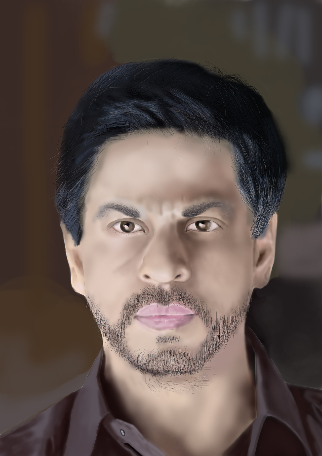 ps纯鼠标绘制人像练习