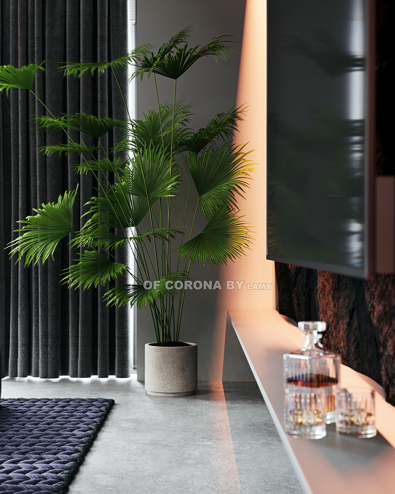 corona 渲染作品集三-现代暗