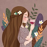 小斑马蔷薇花的头像