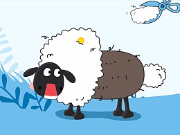 可一只羊薅羊毛图片图片