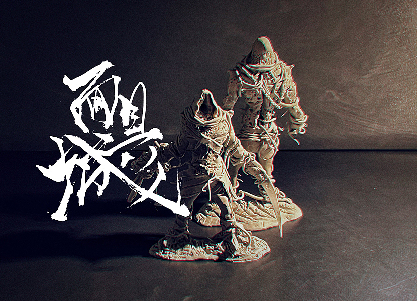 《面具城》之沉默的惩戒-设定&泥塑（图ZMjUyNDI4MDg4） - 其他手工艺 - 站酷设计师xiacwell原创素材 - 站酷ZCOOL