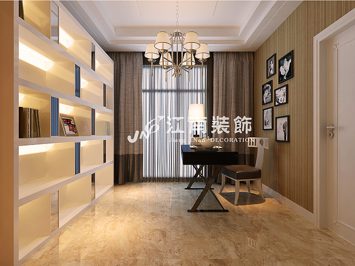 哈尔滨装修公司江南装饰打造溪树庭院港式装修效果图