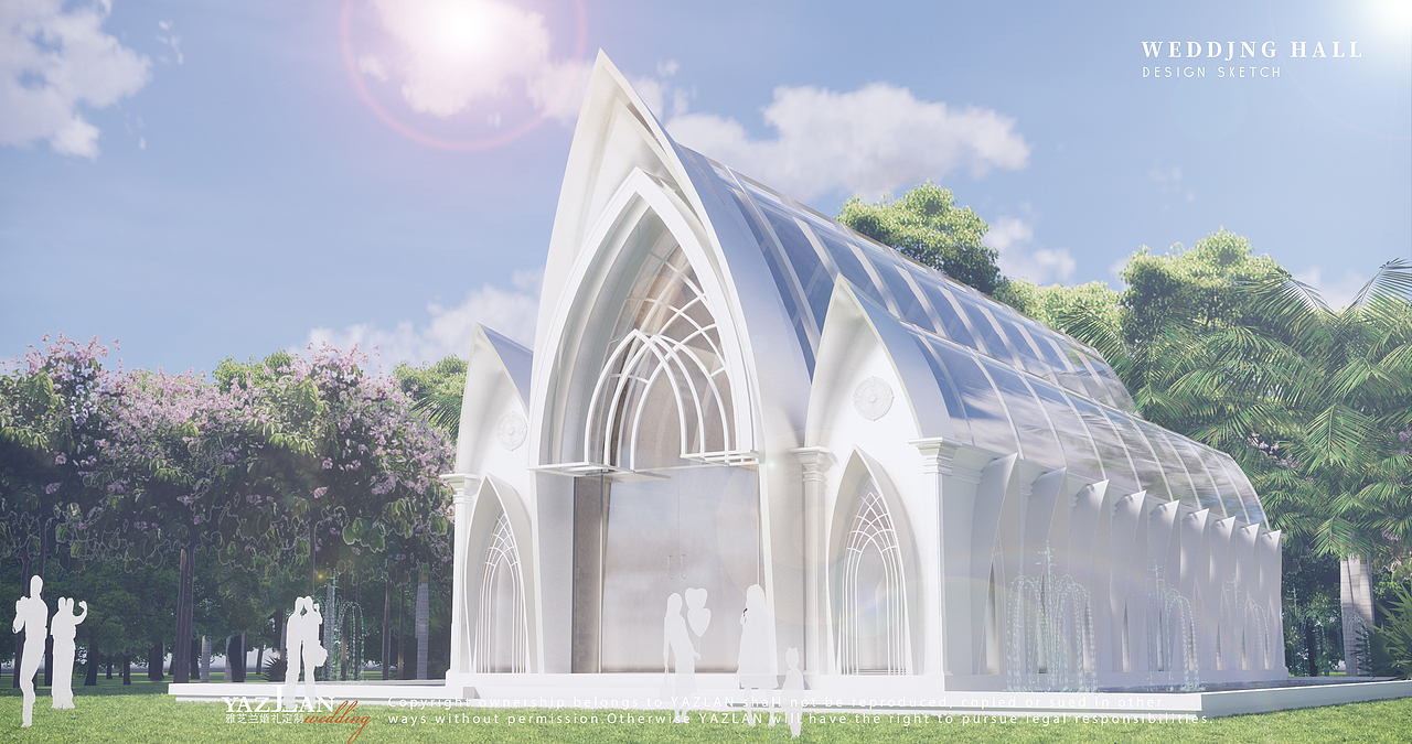 Wedding hall（图ZMTc3MTA1OTQ4） - 建筑/空间 - 站酷设计师宫设设计工作室原创素材 - 站酷ZCOOL