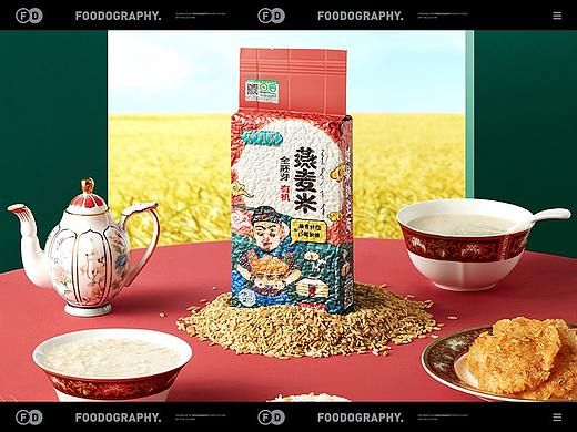 电商摄影 | 元气小巷燕麦米 ✖ foodography