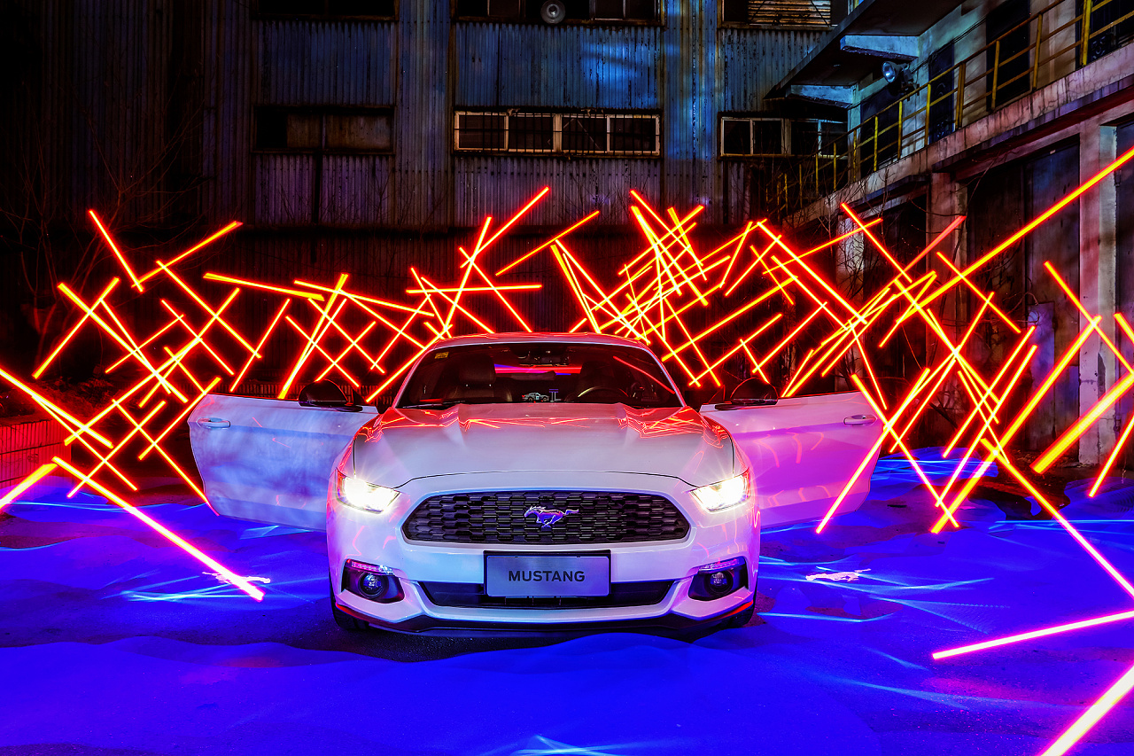 汽车修图-光绘作品