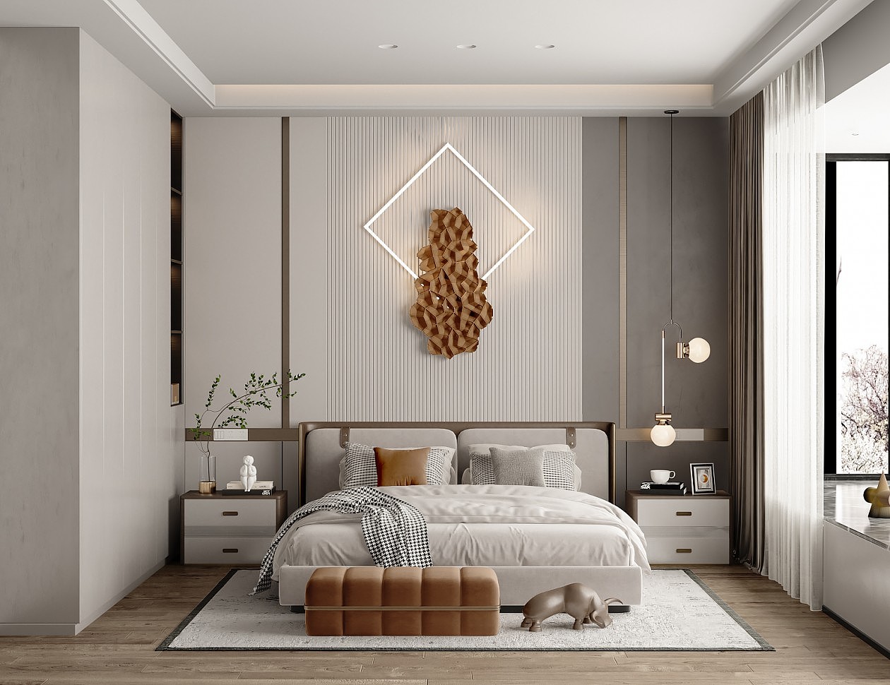 现代风格卧室