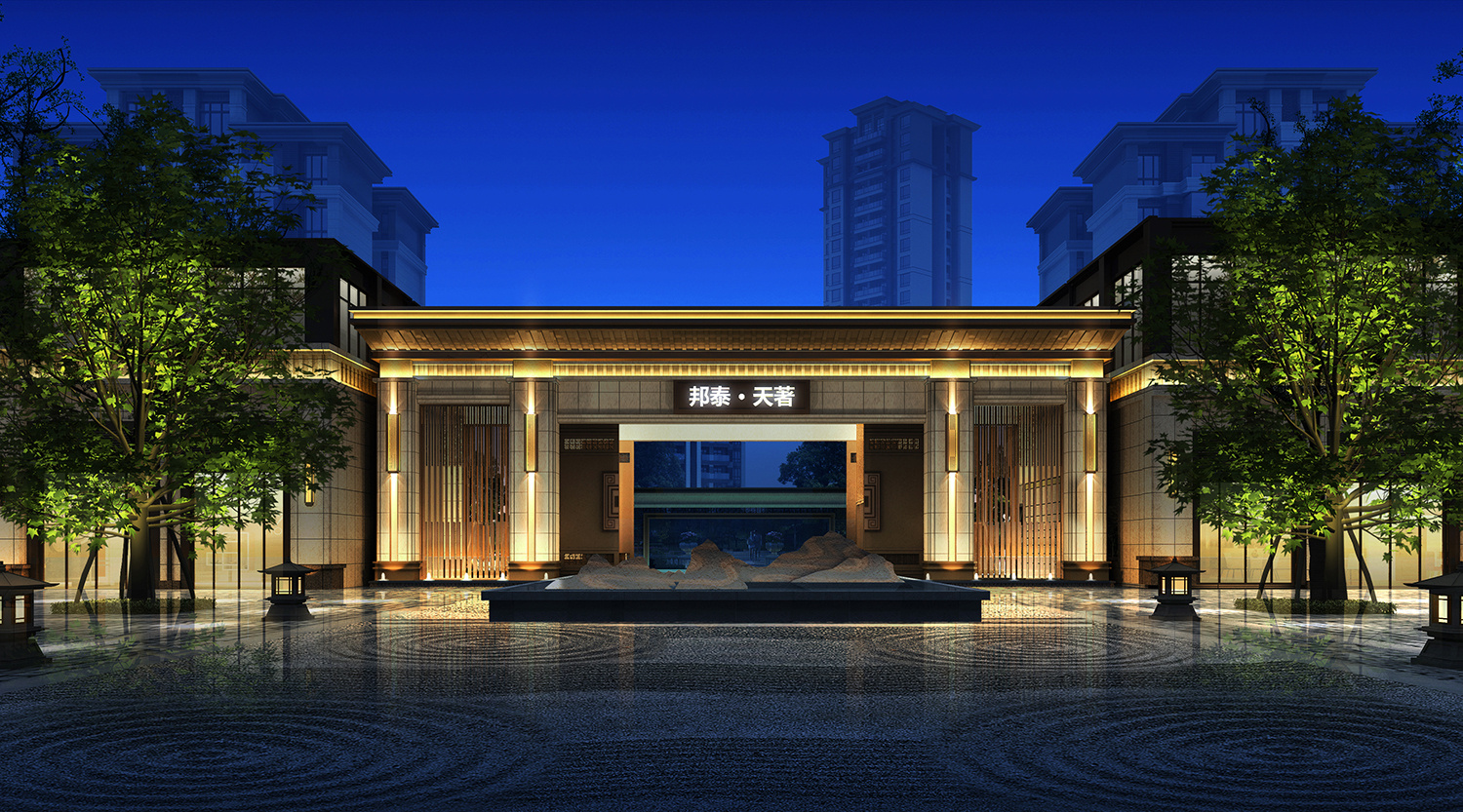 夜景照明设计效果图