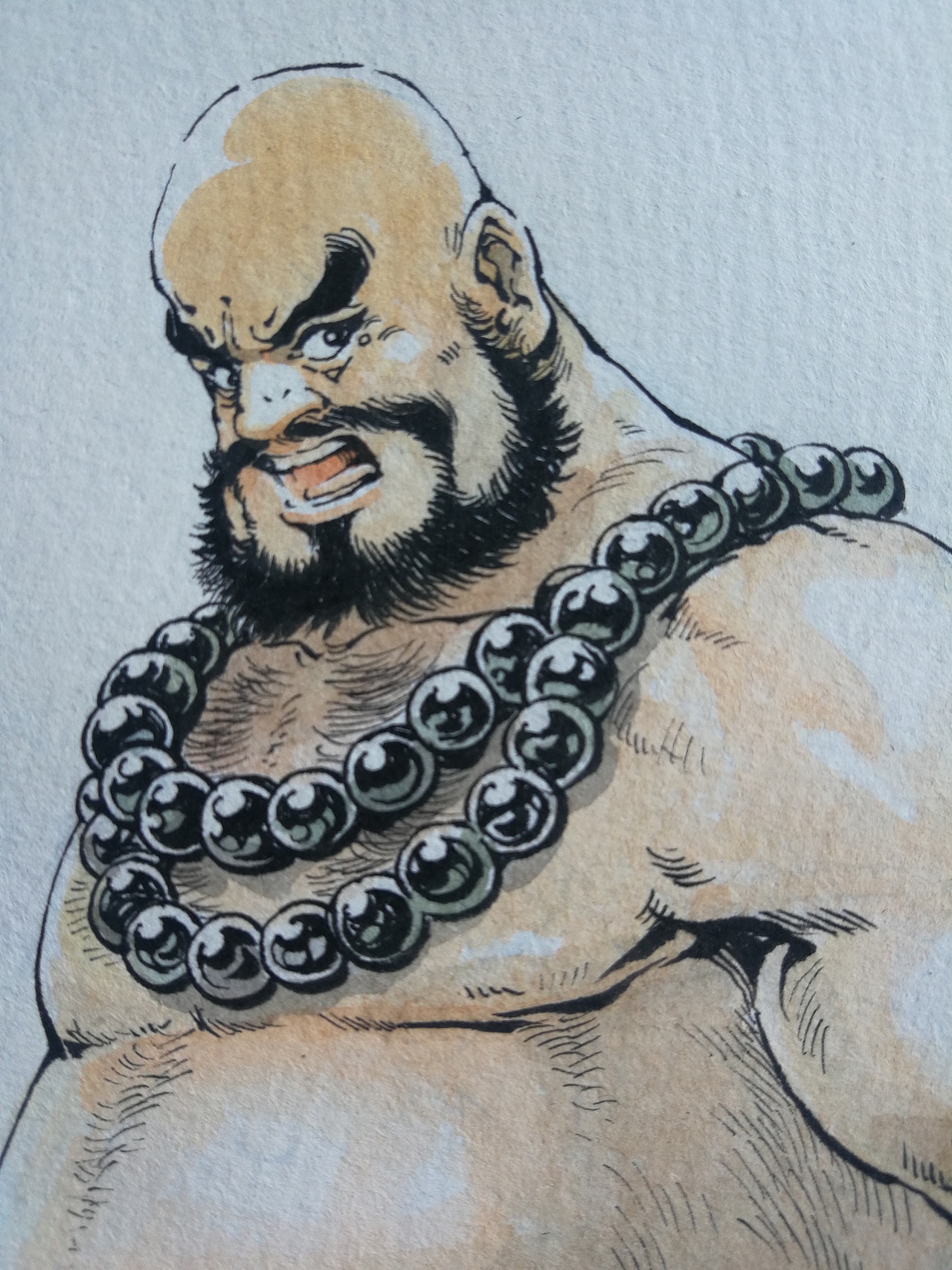 手绘花和尚鲁智深