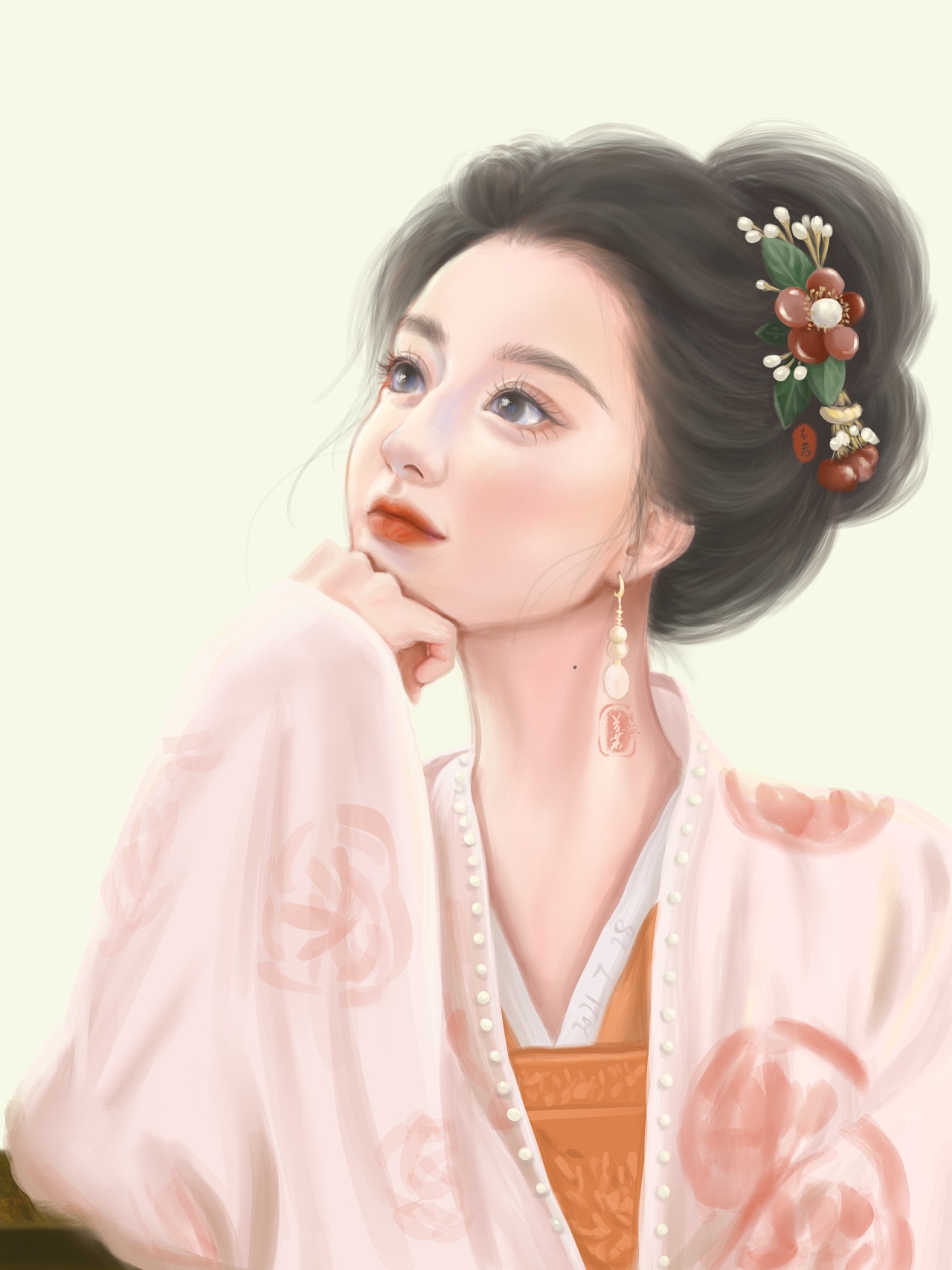 早前画的一张梦华录的刘亦菲