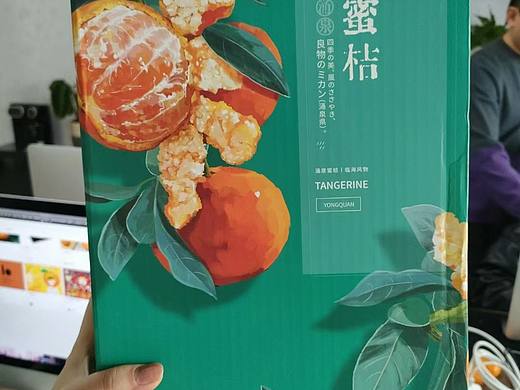 ｛原创｝橘子水果食品包装礼盒手绘插画设计