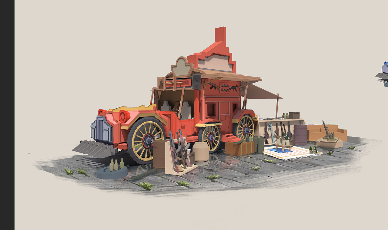 汽車商店（圖ZMjc1MTExNzQ4） - 概念設(shè)定 - 站酷設(shè)計師MingYu1原創(chuàng)素材 - 站酷ZCOOL