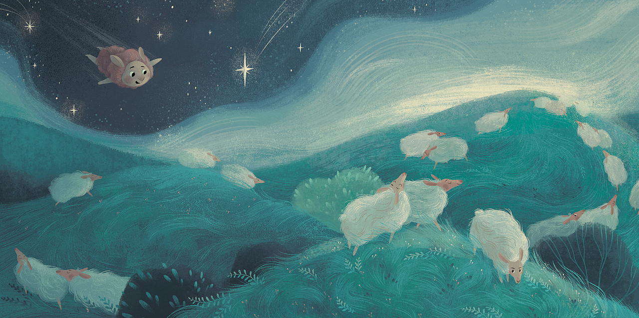 羊摇篮曲（图ZMjkyOTc1NDky） - 绘本 - 站酷设计师gitkadraws原创素材 - 站酷ZCOOL