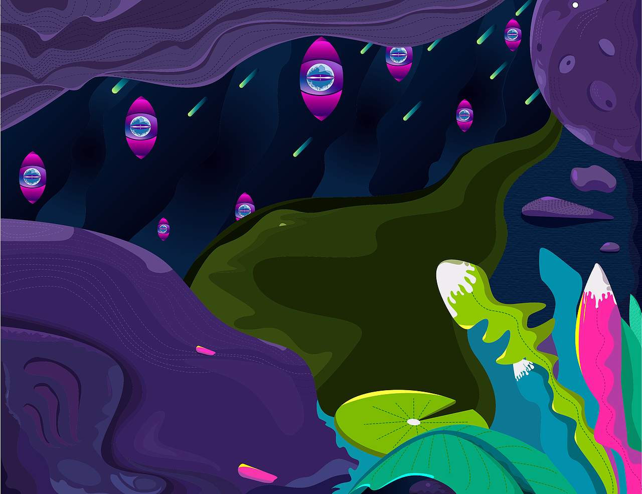 19年节日海报/节气海报以及练习插画