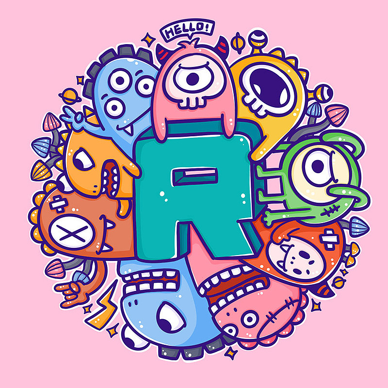 字母插画（图ZMjg0NzQ2ODI4） - 创作习作 - 站酷设计师柠檬小妖原创素材 - 站酷ZCOOL