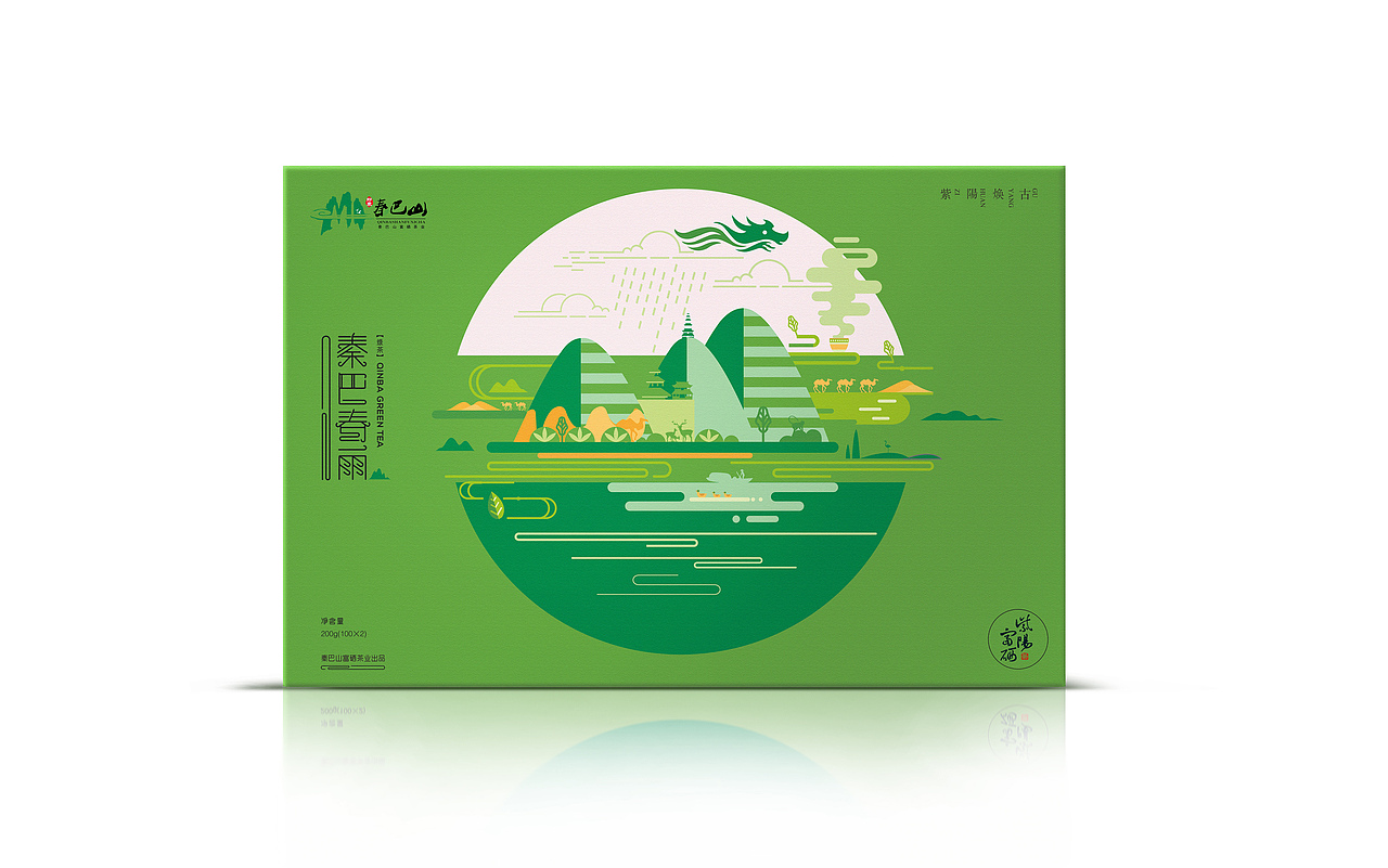 陕西秦巴山富硒茶业新品包装-厚启设计