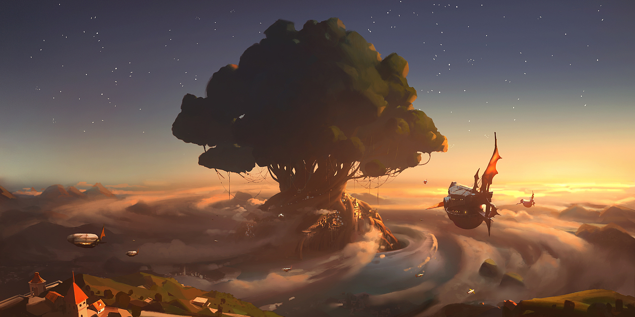 桌游《生机》（growth）主界面场景（图ZMTY5MzQxODUy） - 商业插画 - 站酷设计师唐舞棍子原创素材 - 站酷ZCOOL