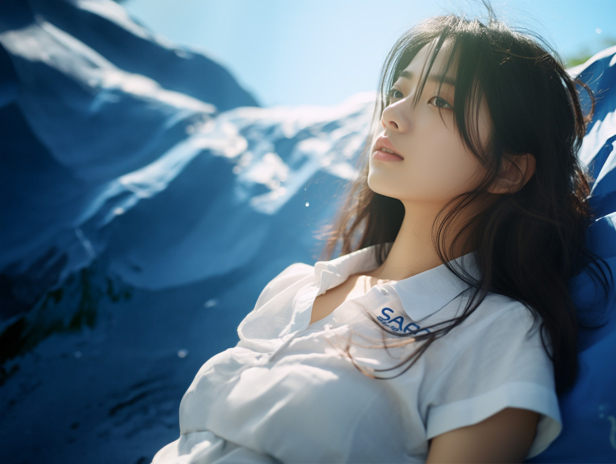 听说，夏天和大海更配哦☀️🌊AI夏日清纯风（图ZMzQ4MTA1MTE2） - AI作品 - 站酷设计师VRGC研究院原创素材 - 站酷ZCOOL