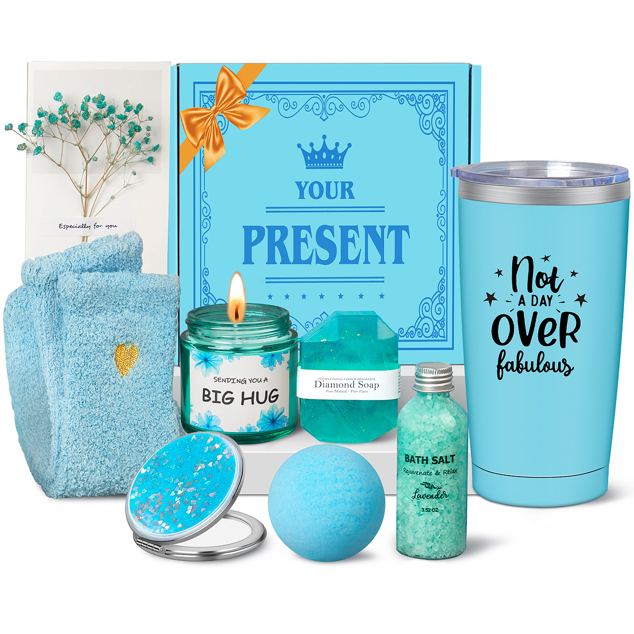 亚马逊蓝色生日礼物精修设计摄影