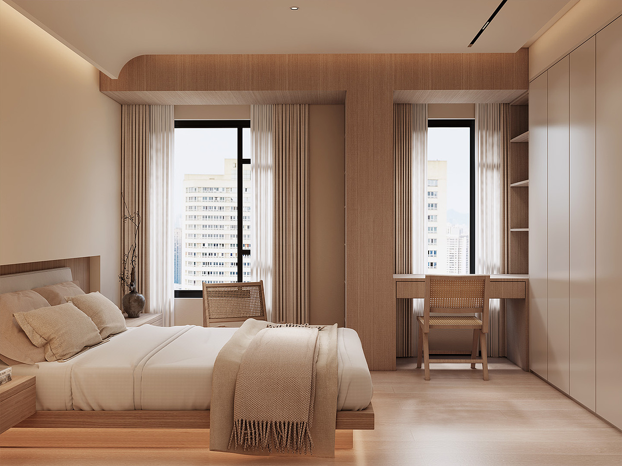 207㎡跃层胡桃木诧寂风:“温暖”是家的小永远