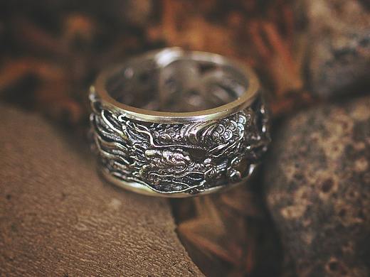 WICCANS巫羿原创设计——中国龙戒指