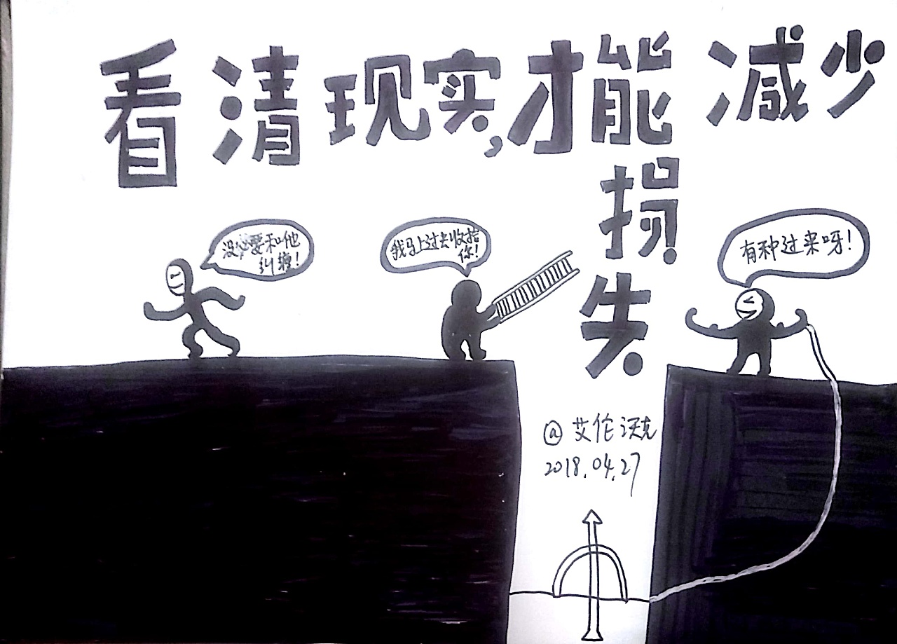 看清现实,才能减少损失.——艾伦