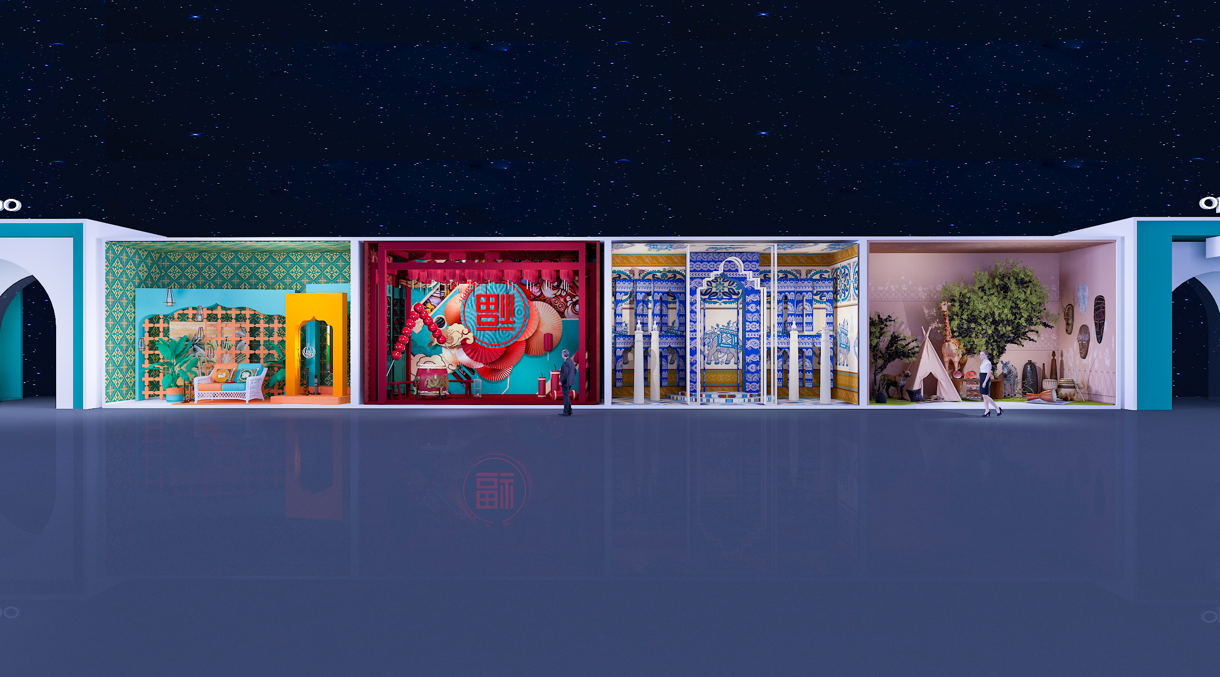 oppo 2020公司年会外场设计