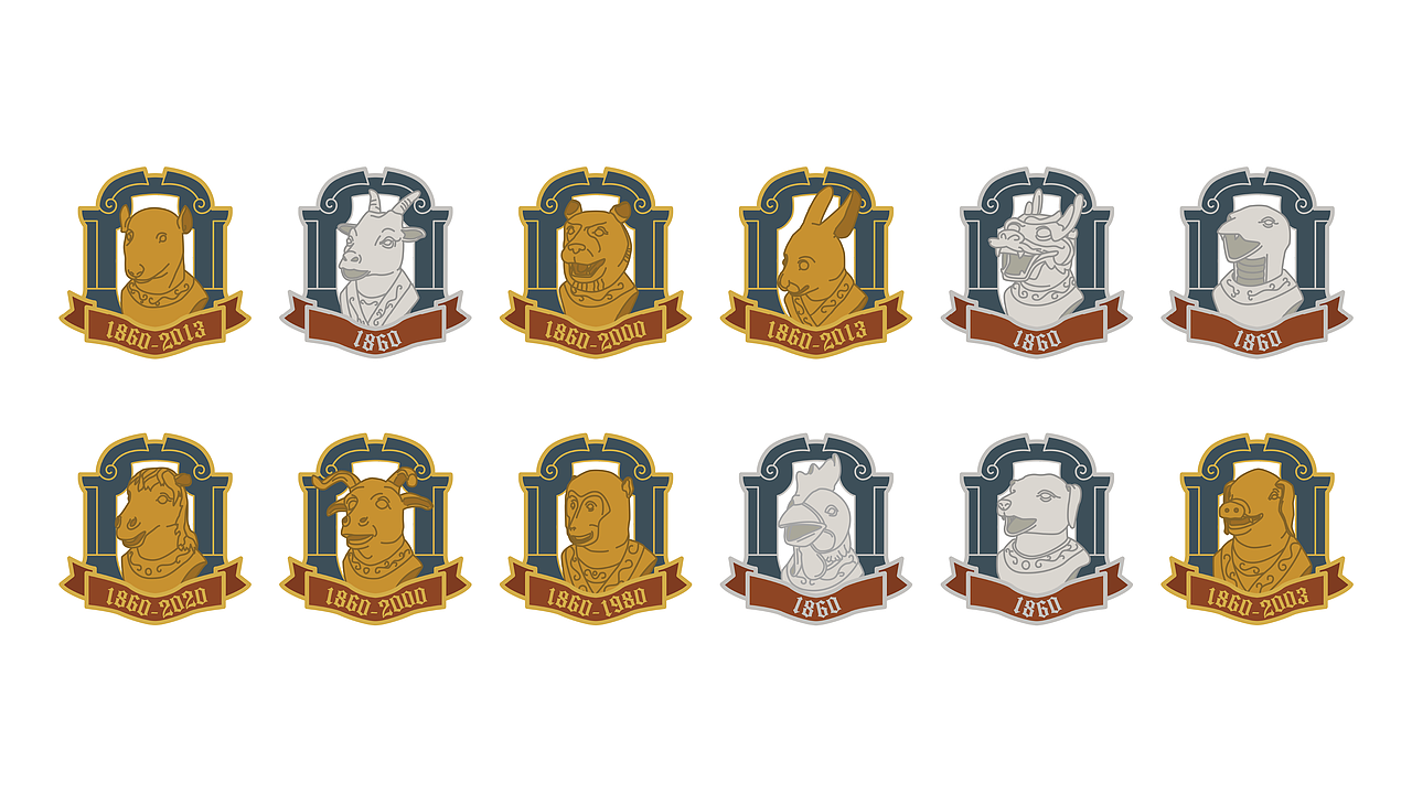 圆明园创意文创「十二兽首」（图ZMjk1NzQ0NTIw） - 品牌 - 站酷设计师Z兔子打僵尸原创素材 - 站酷ZCOOL