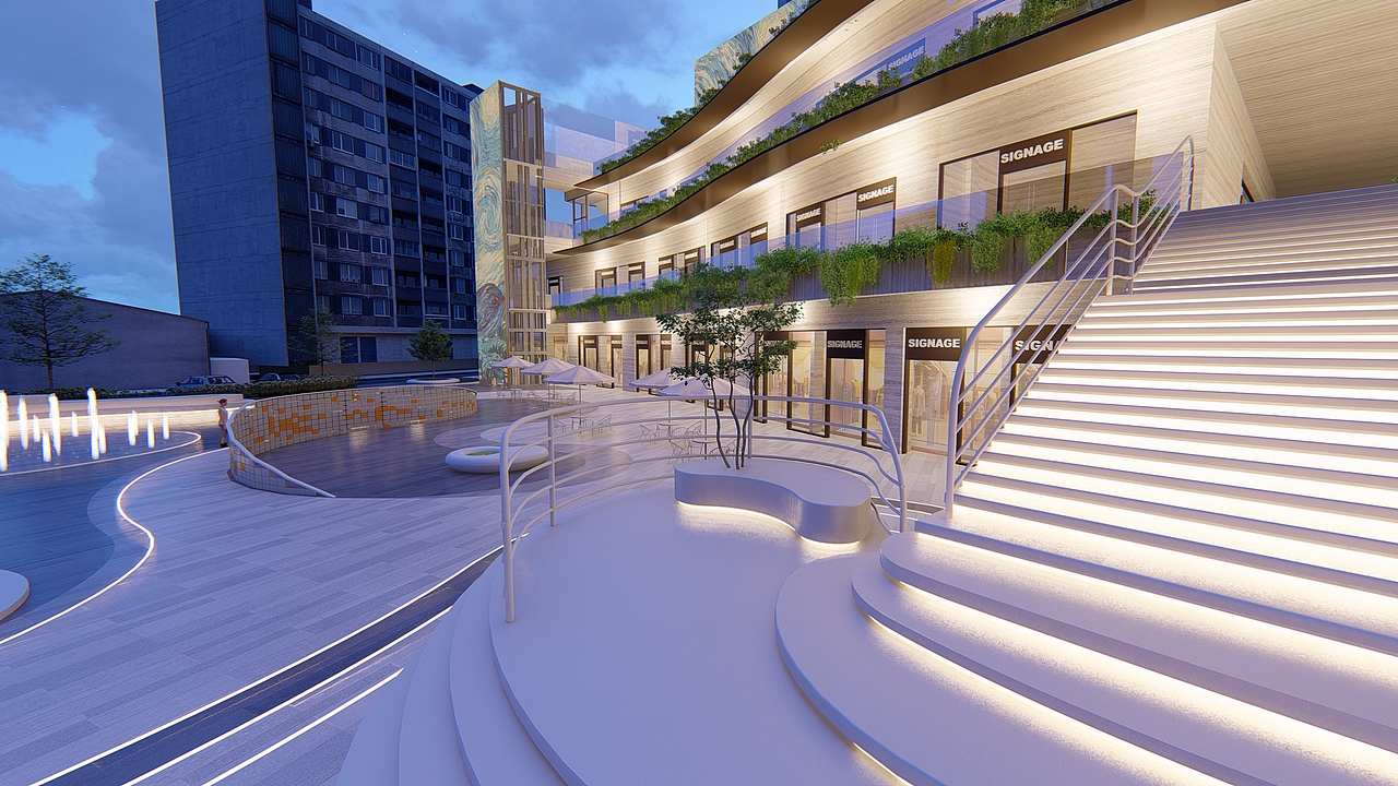 “梯田天梯”成都商业广场景观概念设计 | 景观设计（图ZMTg4MjU2MzI0） - 景观设计 - 站酷设计师足也空间设计原创素材 - 站酷ZCOOL