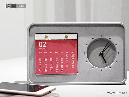 觉一FONE/混凝土水泥台历表【时间 TIME】