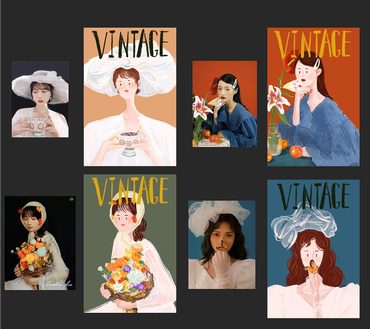 vintage woman（图ZMTk2MjY1MzY4） - 创作习作 - 站酷设计师zl还没想好原创素材 - 站酷ZCOOL