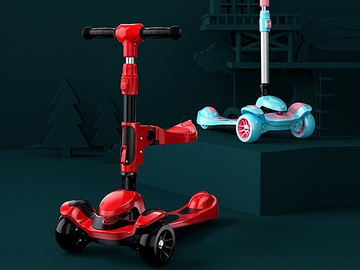 儿童滑板车主图视频