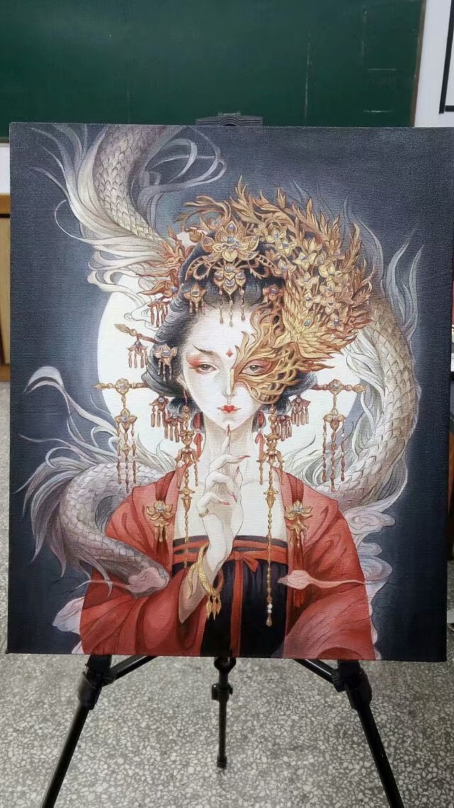 半面妆|插画|创作习作|小橘爱做梦_原创作品-站酷zcool