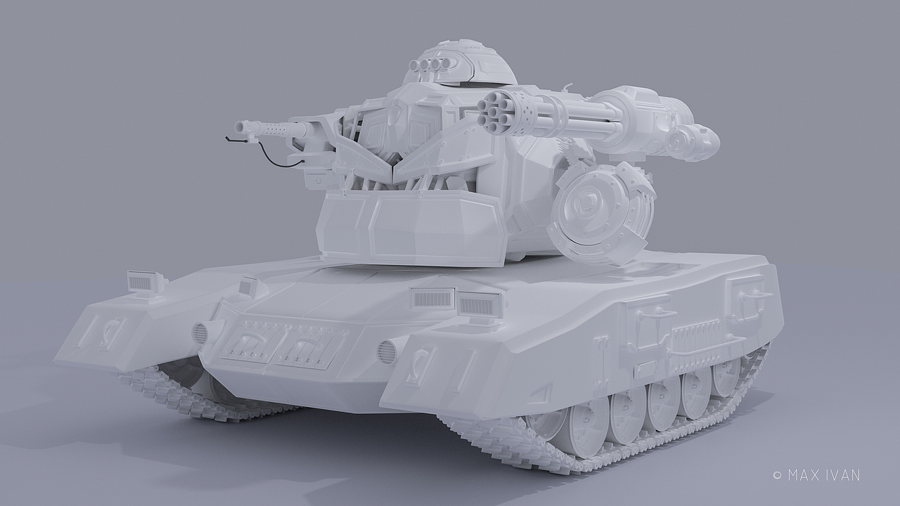 陸地機(jī)甲設(shè)計 Tank-Robot（圖ZMTQxNDA5MzA4） - 機(jī)械/交通 - 站酷設(shè)計師Max_ivan原創(chuàng)素材 - 站酷ZCOOL