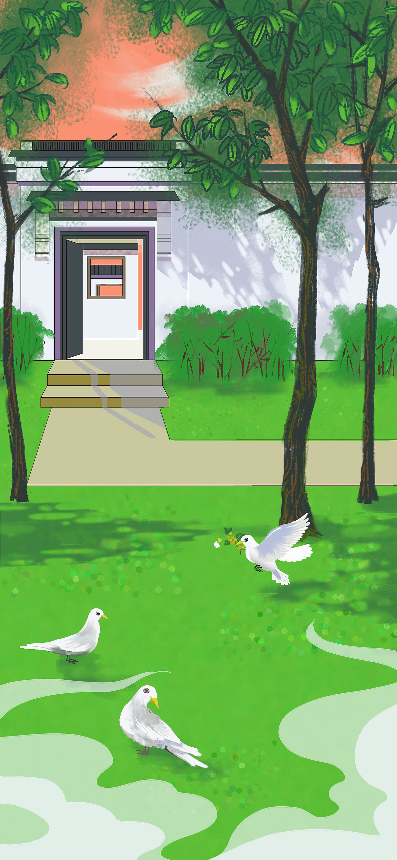 二十四节气其八（图ZMjEwMzgyNzA4） - 商业插画 - 站酷设计师癸酉BAI原创素材 - 站酷ZCOOL