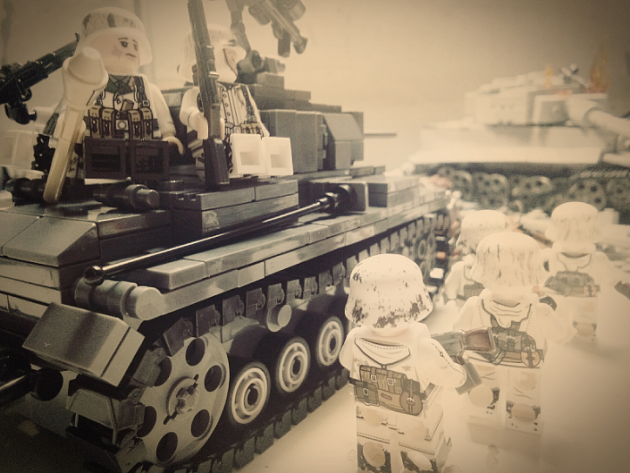 乐高二战场景,1944东线战场