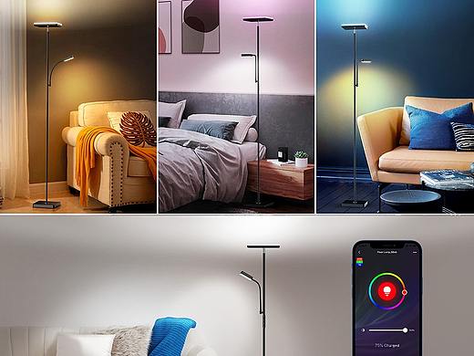 亚马逊产品渲染主图设计，落地灯产品主图设计案例