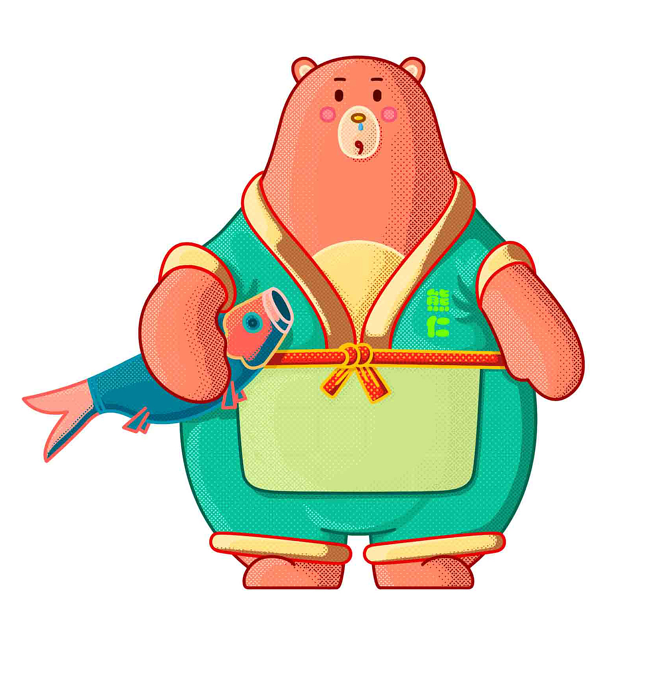 熊仁|IP角色3D模型制作渲染