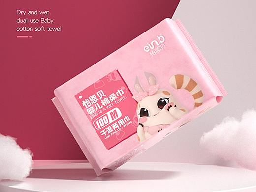两款母婴湿巾类的详情页