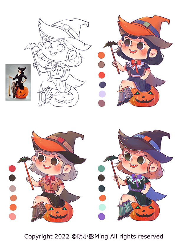 人物色彩练习合集