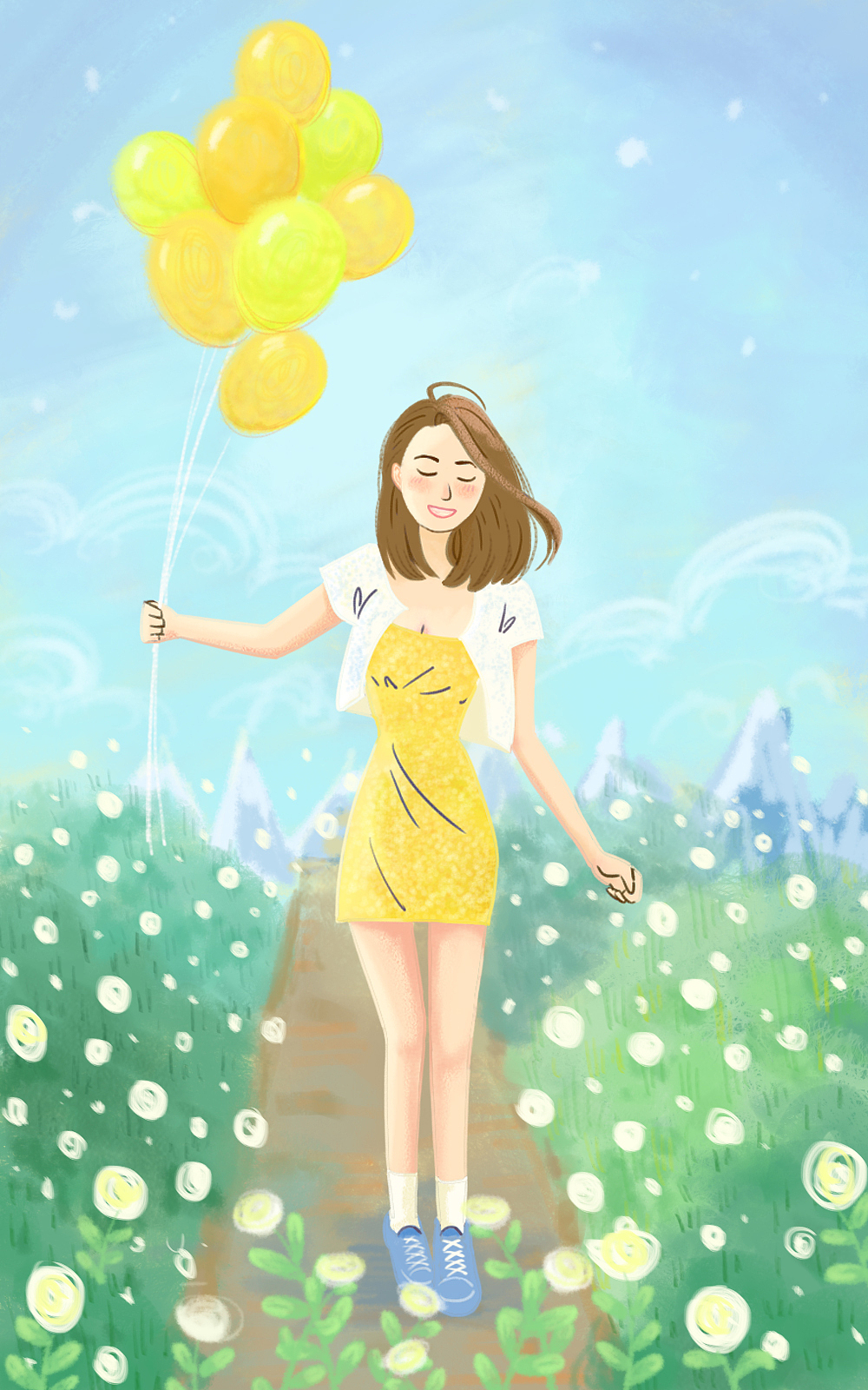 时而天阴，时而天晴（图ZMTk5MTk4Njc2） - 儿童插画 - 站酷设计师陈某咘原创素材 - 站酷ZCOOL