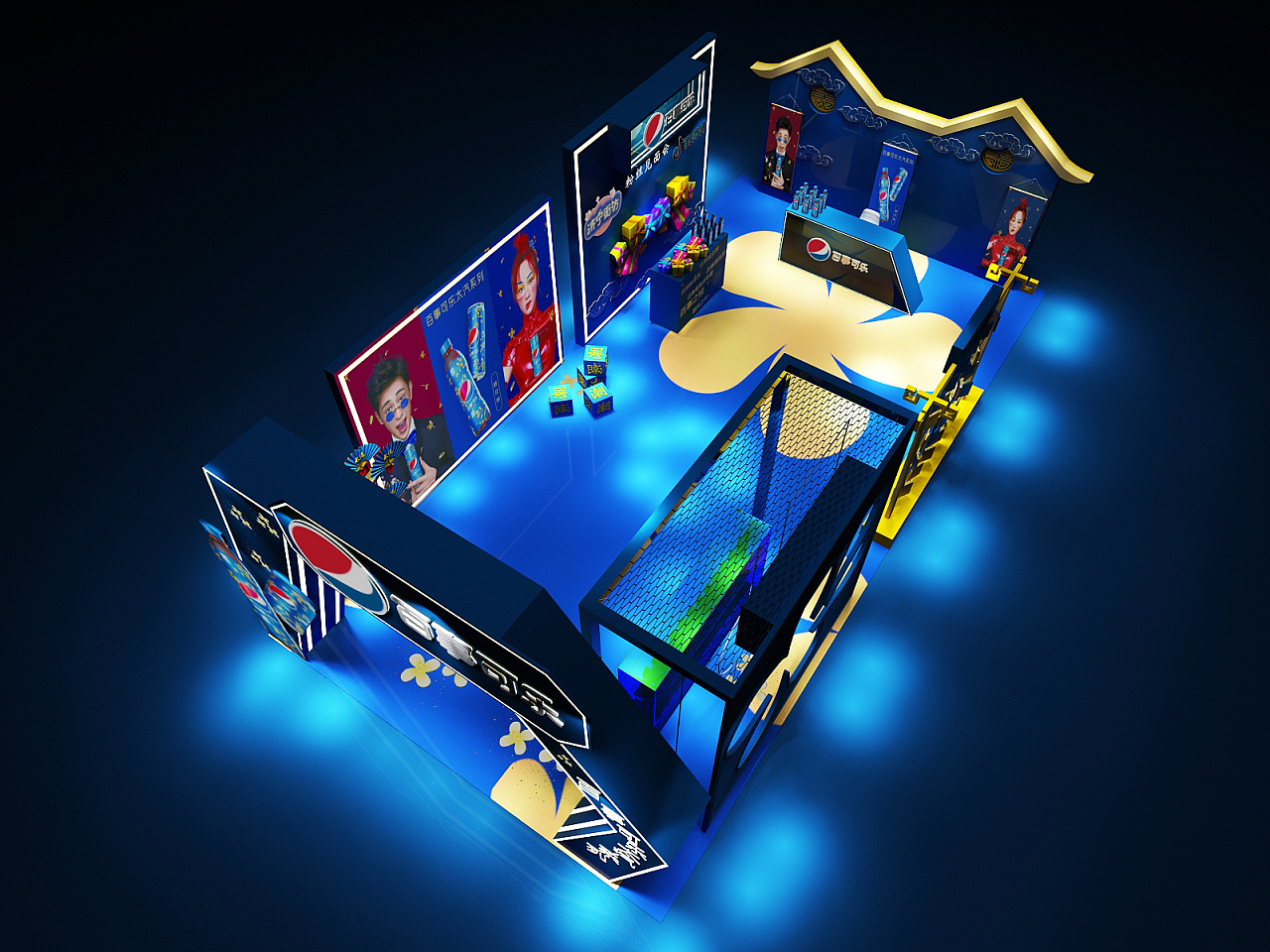 【百事可乐·太汽系列】 路演,快闪店|三维|其他三