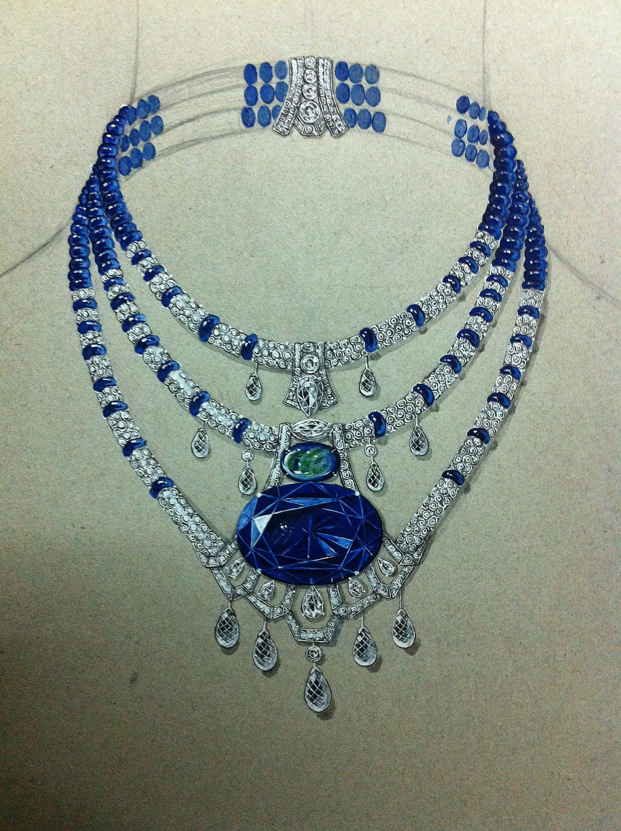 一些首饰手绘（图ZMjk4NTMwOTY=） - 创作习作 - 站酷设计师7_LLL原创素材 - 站酷ZCOOL