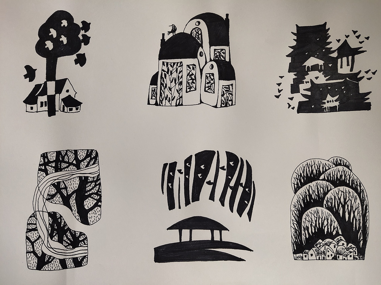 点线面临摹练习