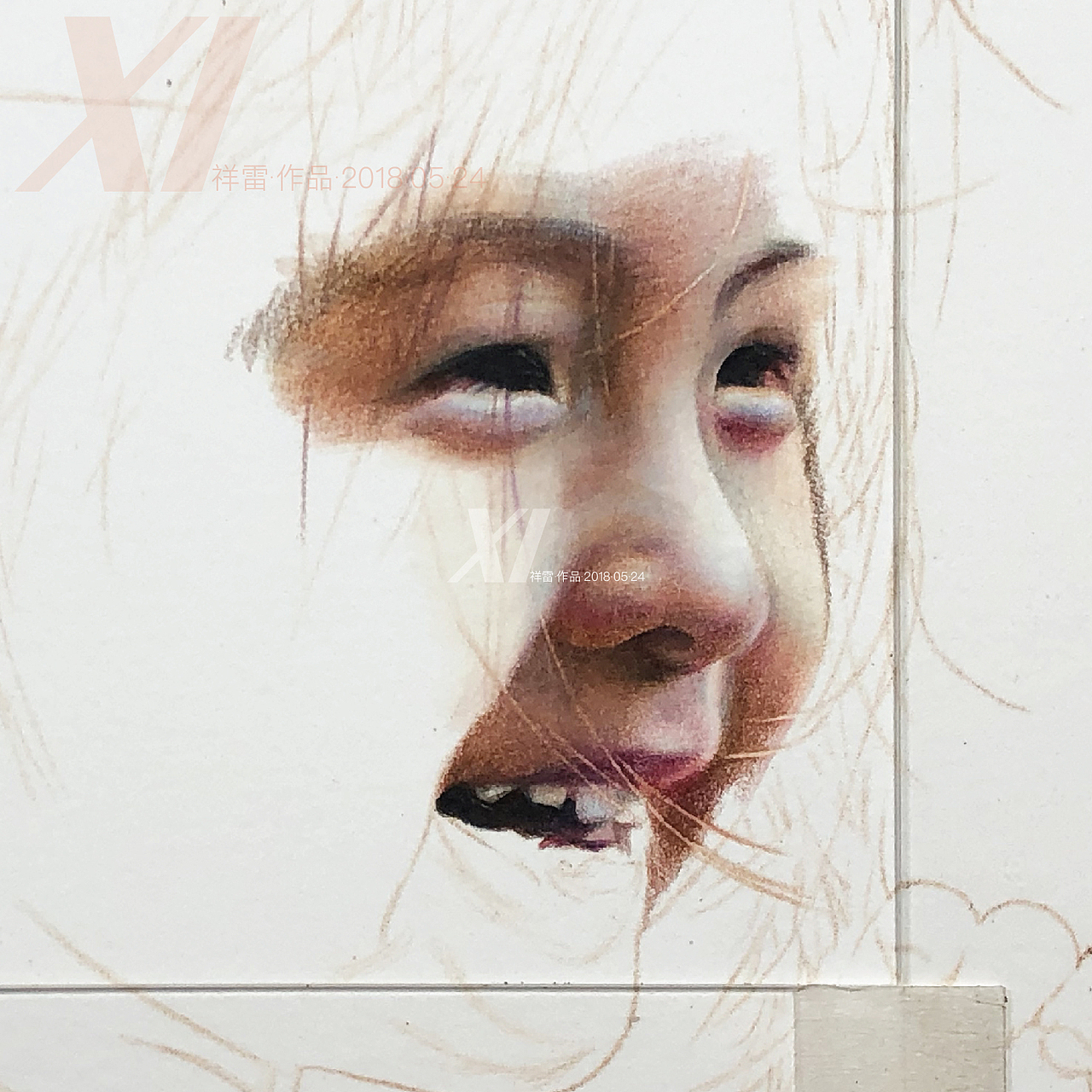 笑与阳光-祥雷彩铅作品（图ZMTE1OTg3Nzcy） - 绘画 - 站酷设计师祥雷原创素材 - 站酷ZCOOL